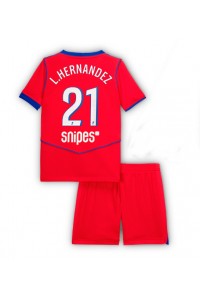 Paris Saint-Germain Lucas Hernandez #21 Babytruitje 3e tenue Kind 2025-26 Korte Mouw (+ Korte broeken)